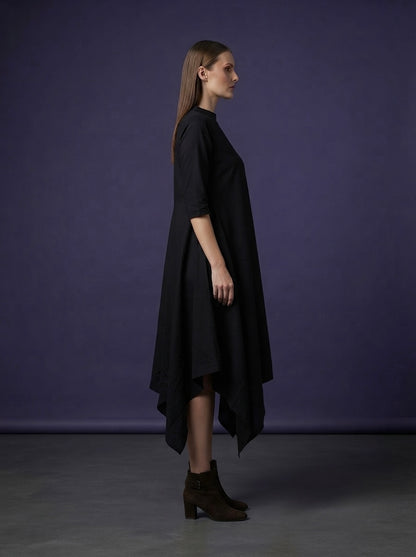 Tartarean black double layered dress
