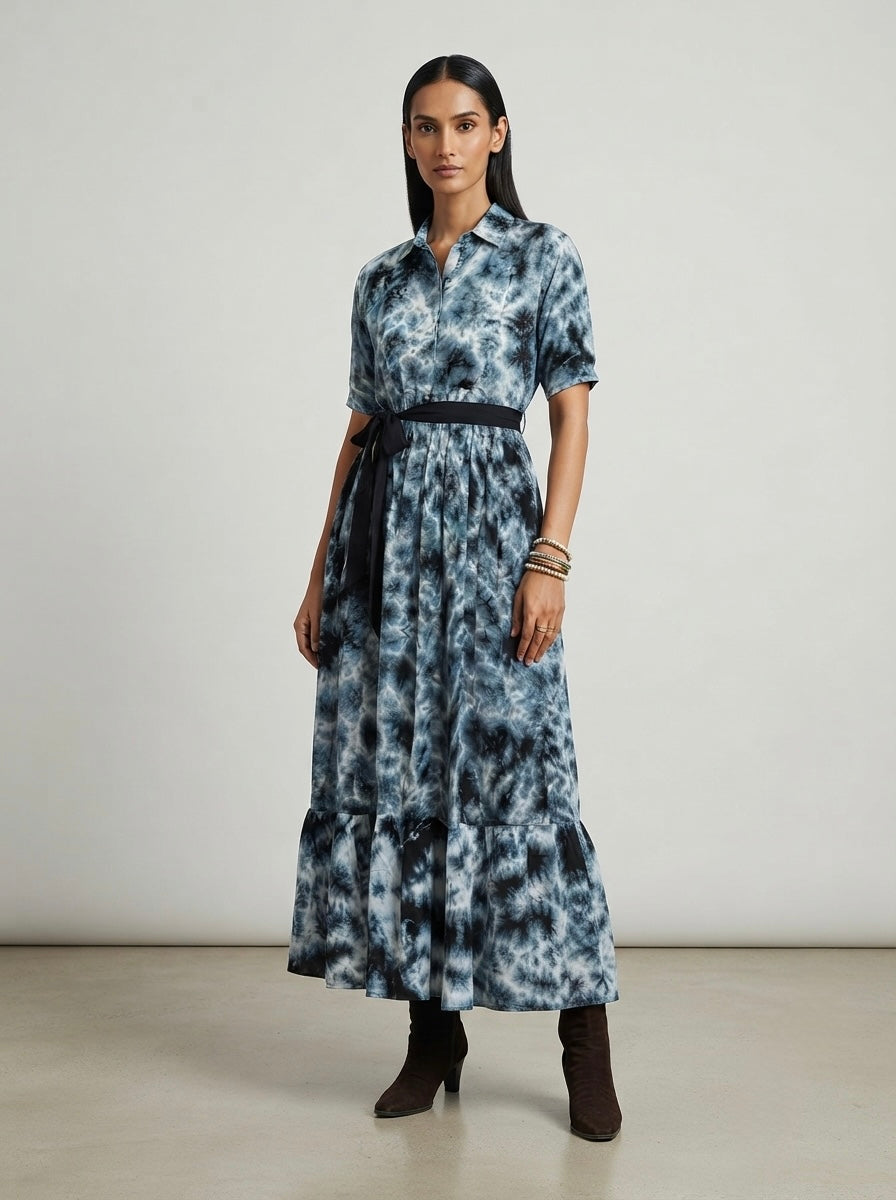 Midnight cloud shirtdress