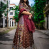 bridal leenga with heavy embroider work