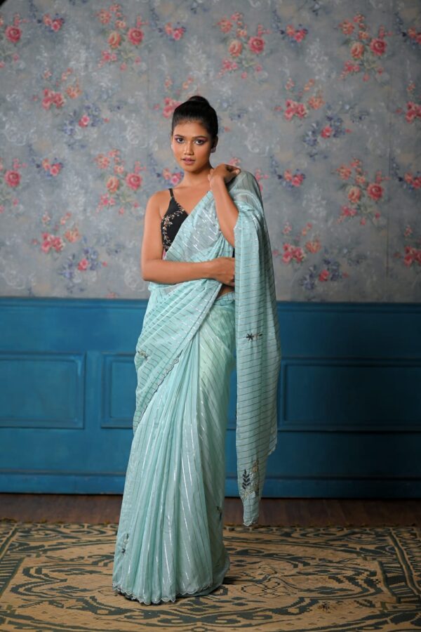 Xanadu Sky Chanderi Saree