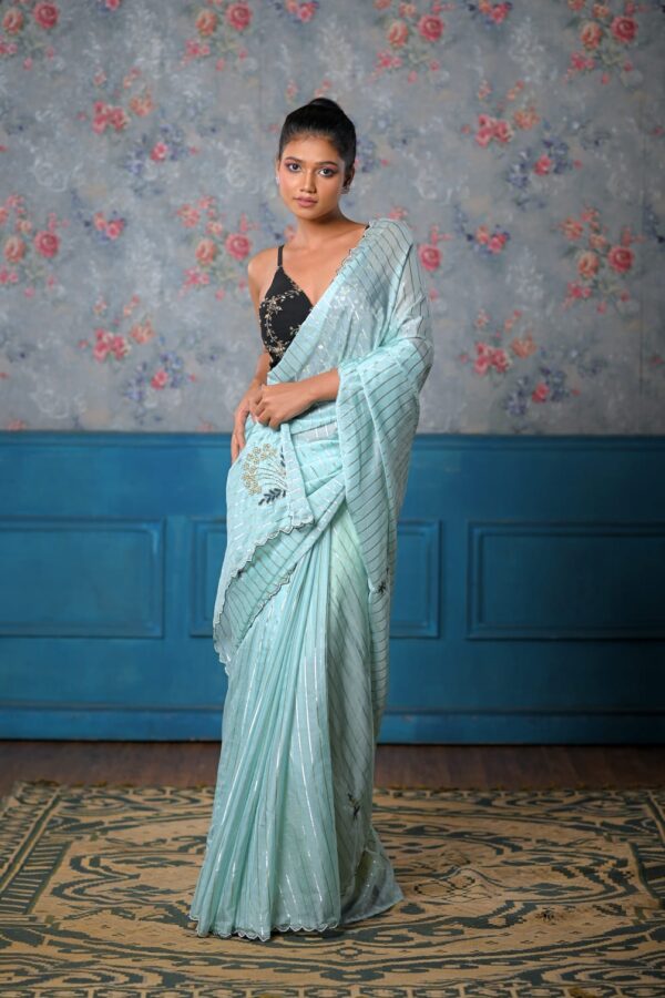 Xanadu Sky Chanderi Saree