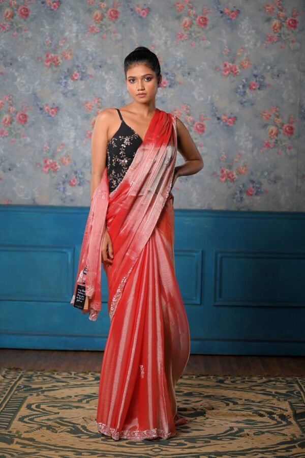 Romantic Chasm Tissue Saree