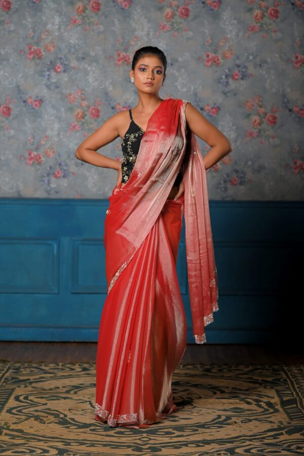 Romantic Chasm Tissue Saree